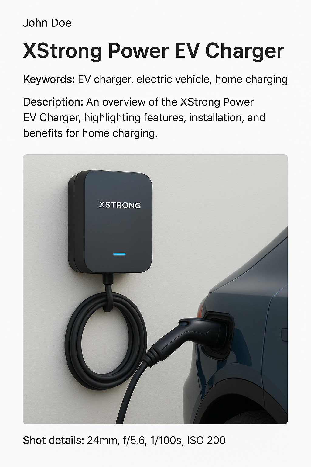 Xstrong Power EV Charger – Smart Charging Solutions